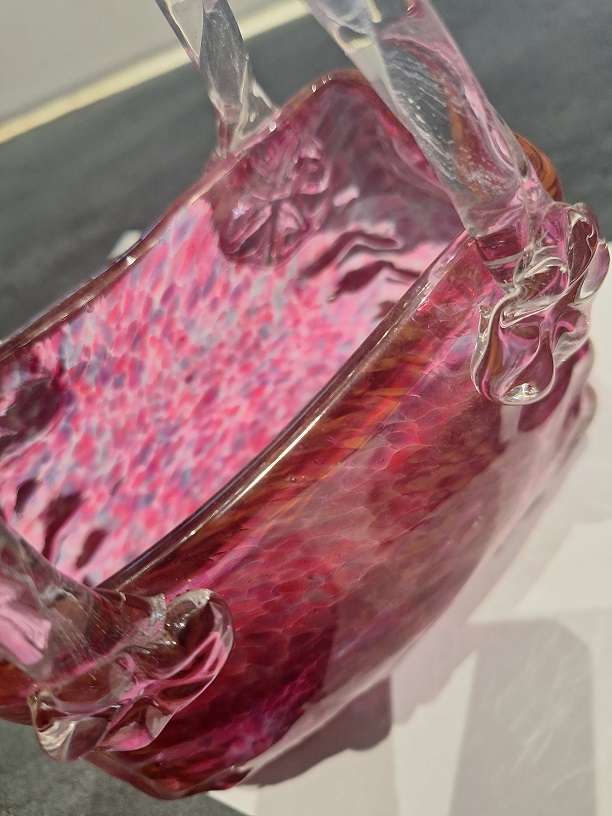 Stunning glass basket decor