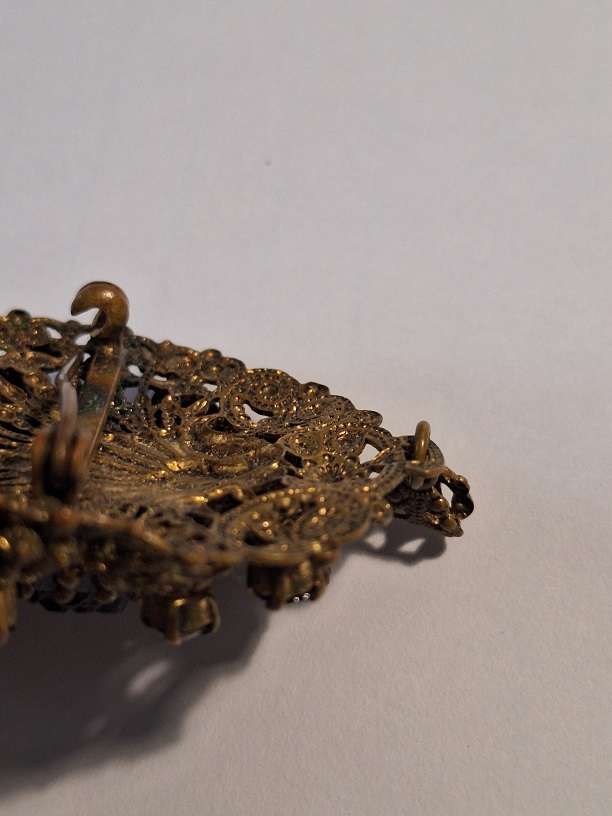 Vintage West German brooch also pendant 5 x 4cm