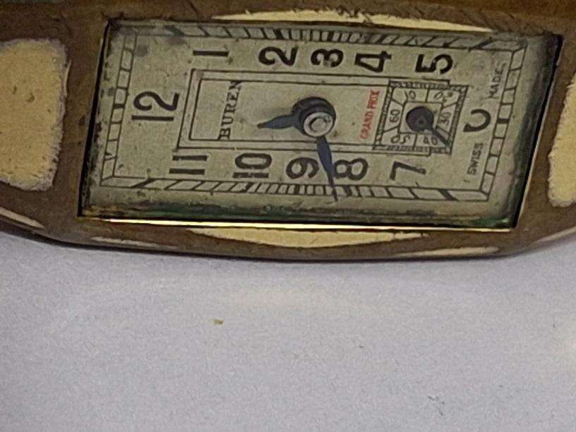Vintage Buren rolled gold ladies watch, not working