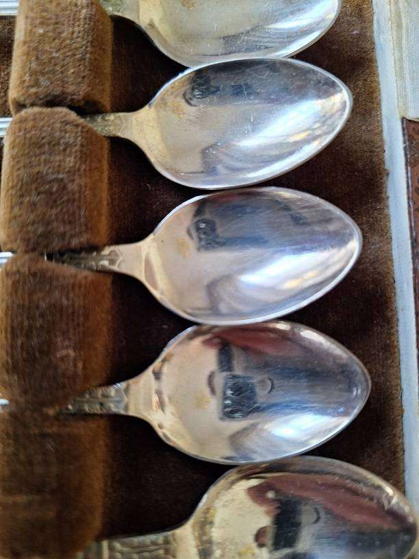 Boxed Apostle teaspoons