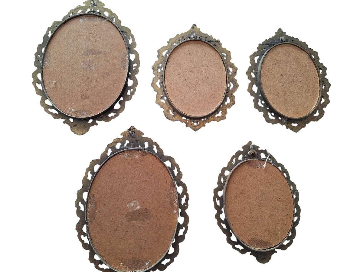 Vintage brass frames from Italy