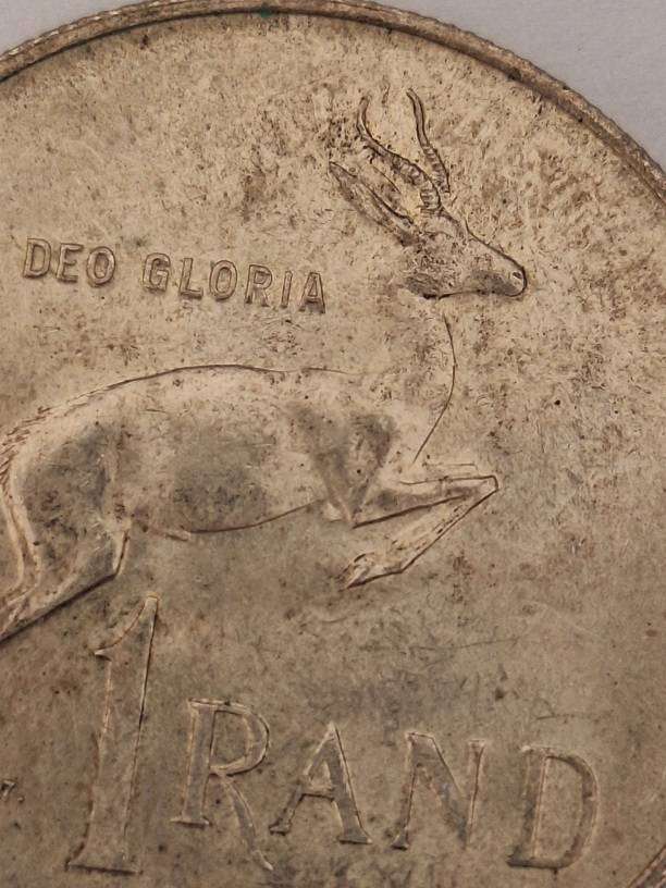 South Africa 1967 R1 coin