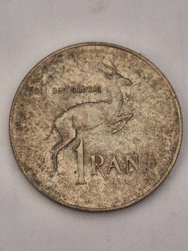 South Africa 1966 R1 coin