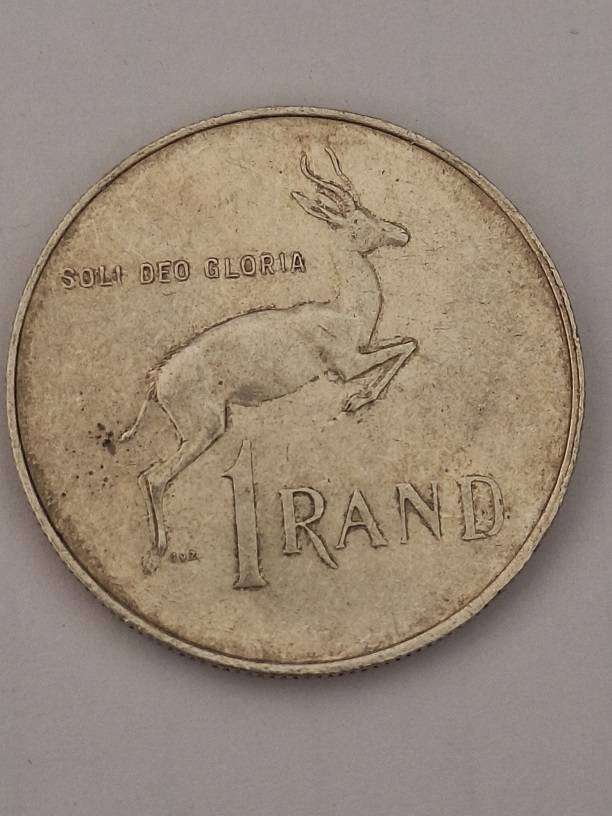 South Africa 1967 R1 coin