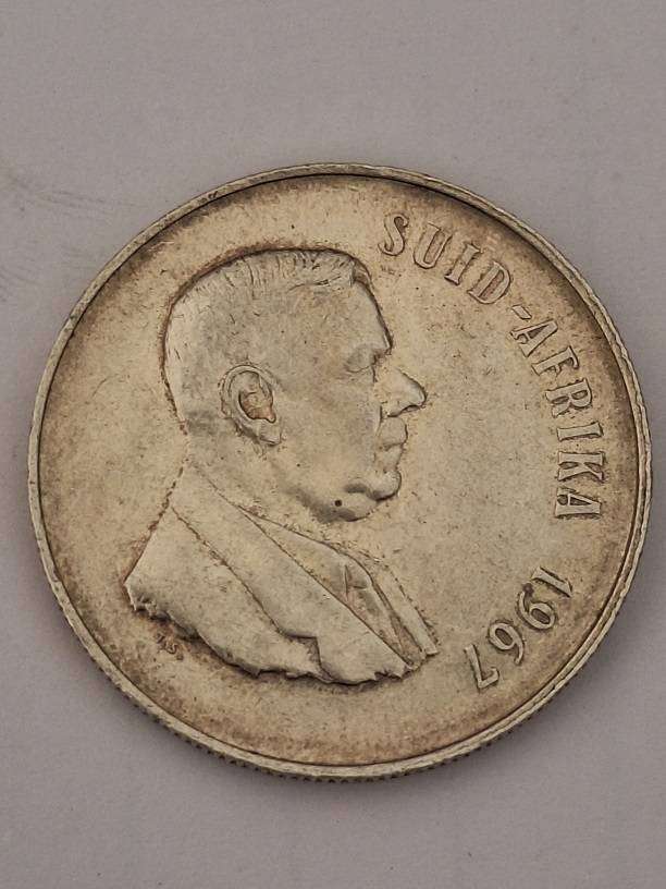 South Africa 1967 R1 coin