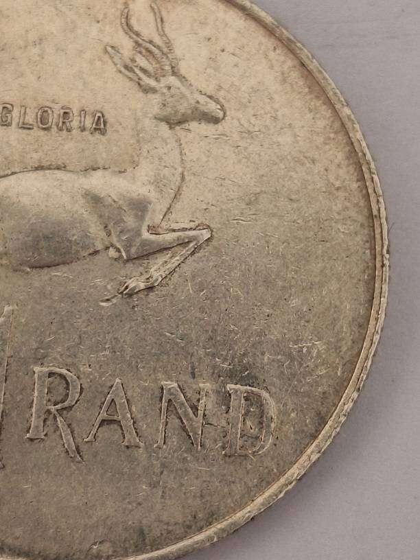 South Africa 1967 R1 coin