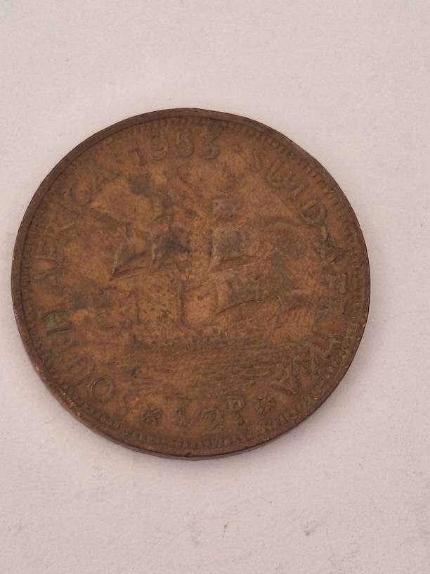 South Africa 1953 half penny