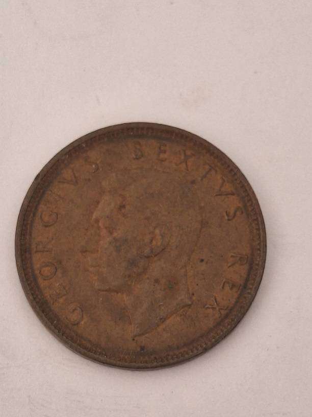 South Africa 1951 half penny