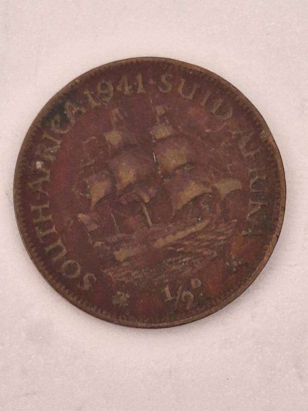 South Africa 1941 half penny