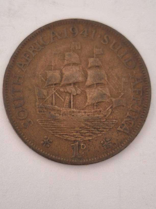 South Africa 1941 one penny