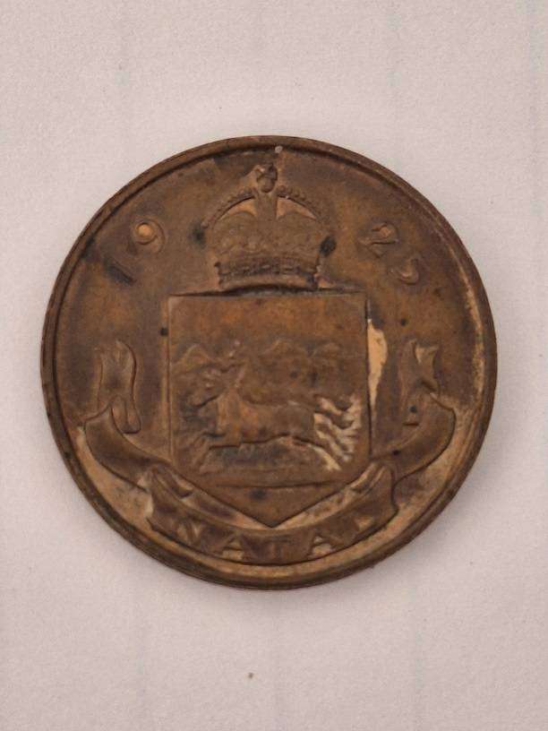 Prince Edward of Wales 1925 Natal visit medallion