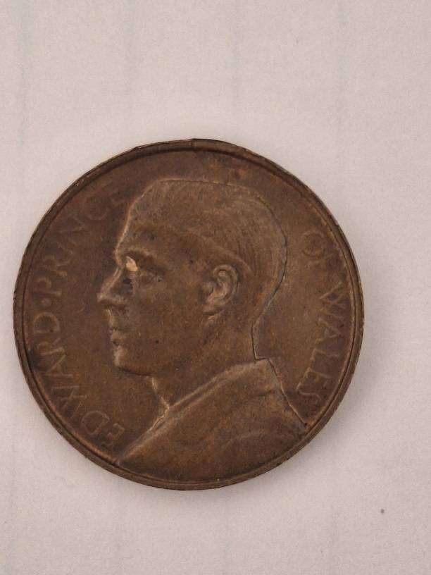 Prince Edward of Wales 1925 Natal visit medallion