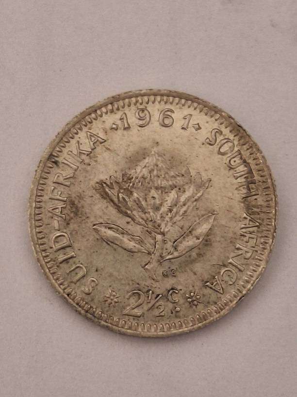 South Africa 1961 two and a half cent