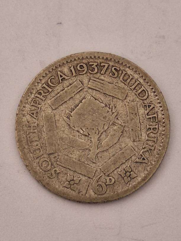 South Africa 1937 Sixpence