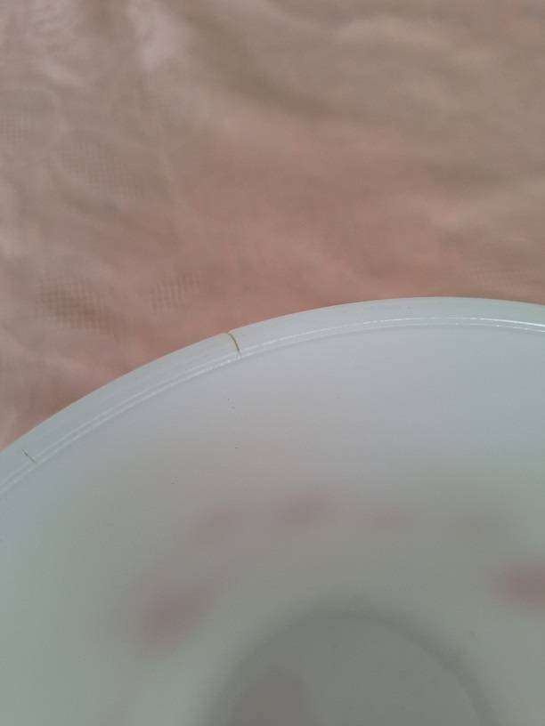 Vintage milk glass mixing bowl