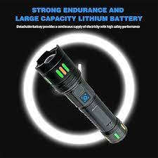 STRONG FLASHLIGHT P45 ,RECHARGEABLE WITH 26650 BATTERY