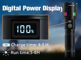 STRONG FLASHLIGHT P45 ,RECHARGEABLE WITH 26650 BATTERY