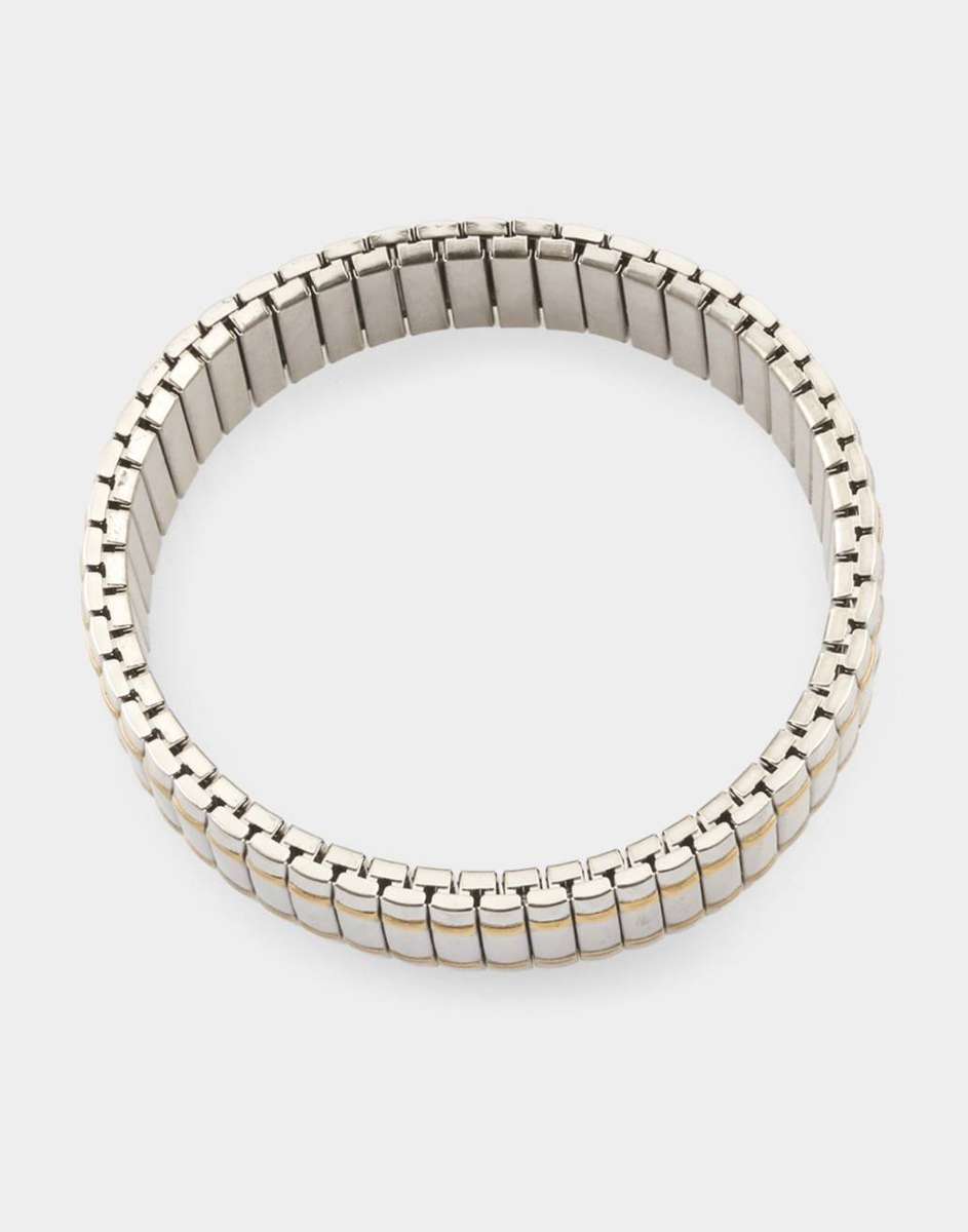Elastic two tone bracelet