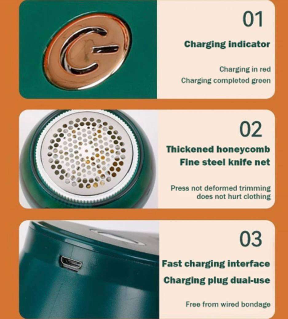 USB Lint and Fabric Shaver Cleaner