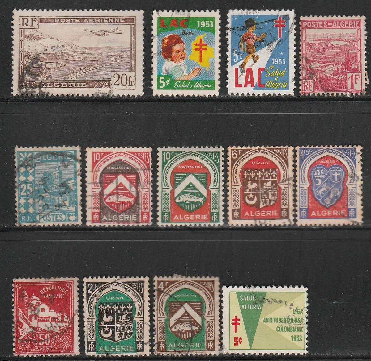 Algeria Small lot of used stamps as scan