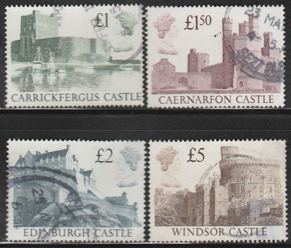 Great Britain Hi Values used to 5 Pounds SG 1410 to 1413 as scan.