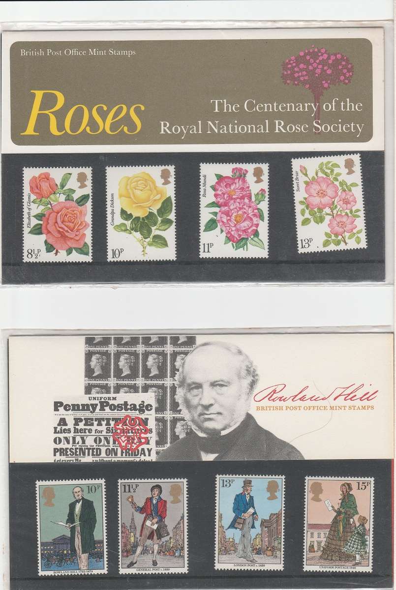 Great Britain 4 Presentation Packs as scans