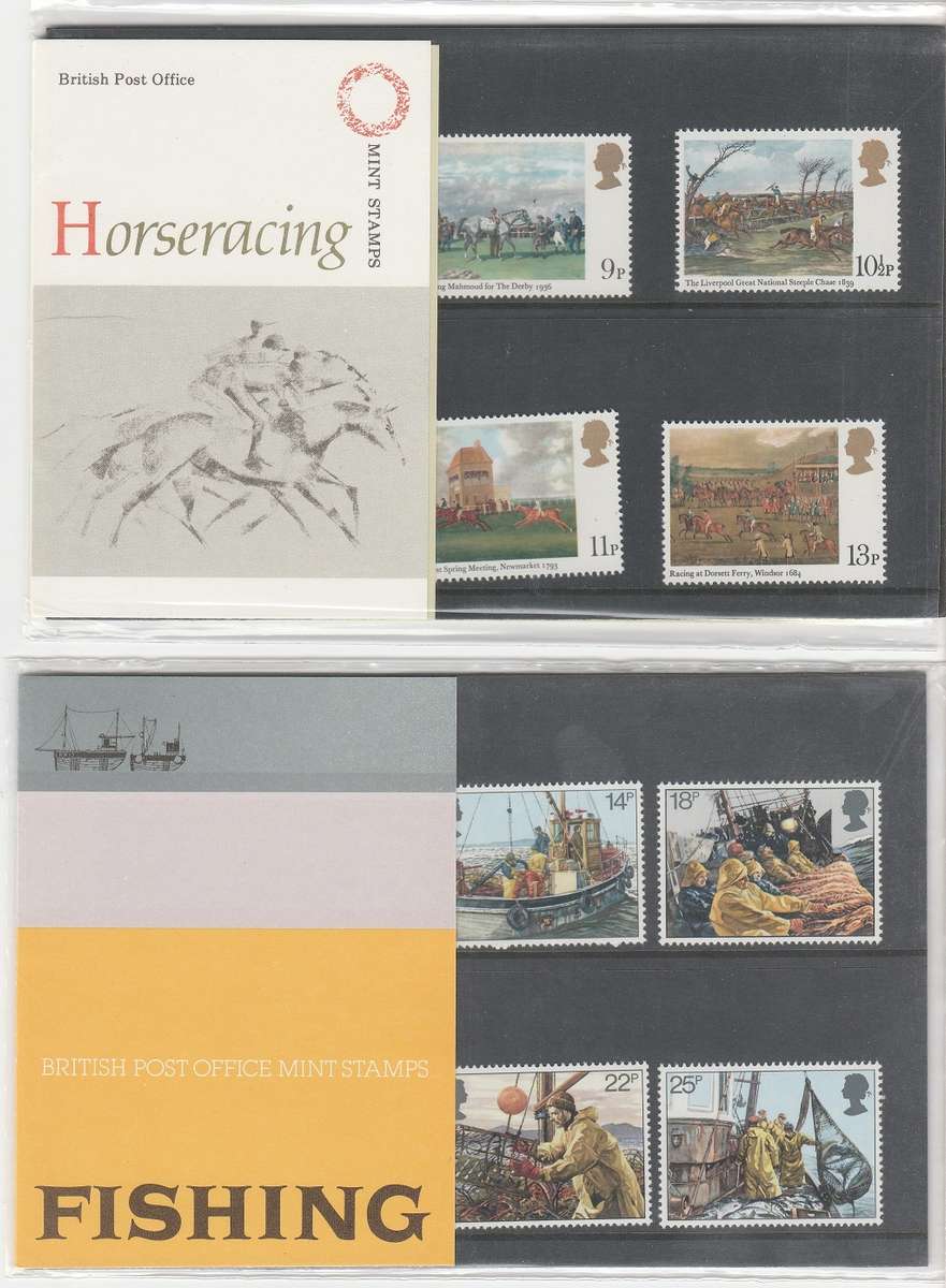 Great Britain 4 Presentation Packs as scans