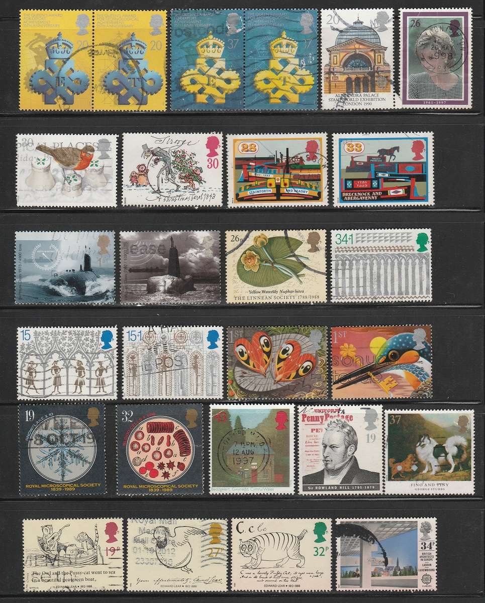 Great Britain 27 used commemoratives as scan B