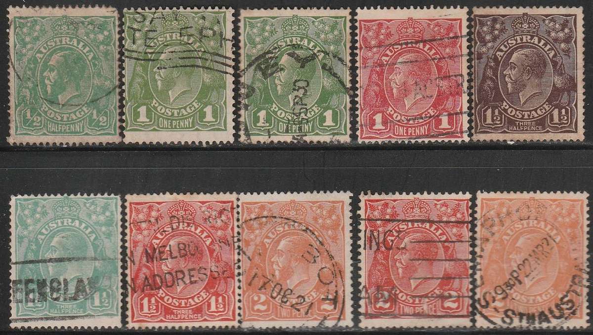Australia 10 Kings Heads average used odd faults as scan