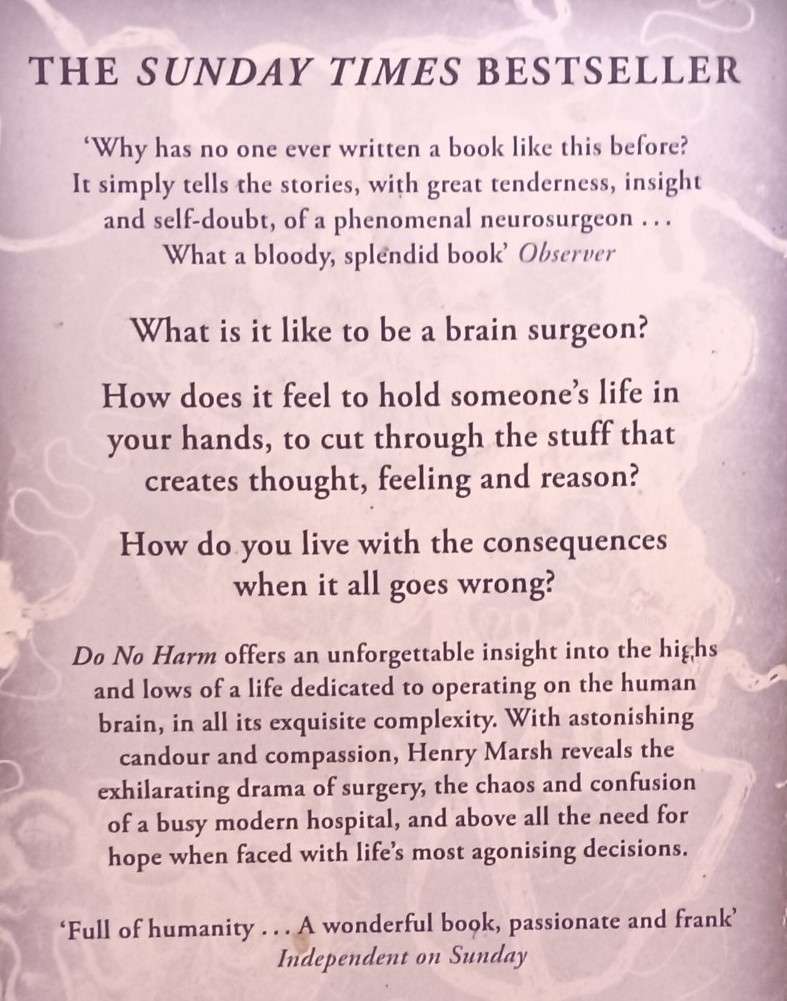 Do no Harm - Henry Marsh - Stories of Life, Death and Brain Surgery - Softcover - 277 pages