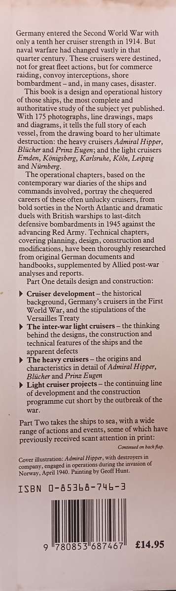 German Cruisers of World War Two - M.J. Whitley - Hardcover - 176 pages
