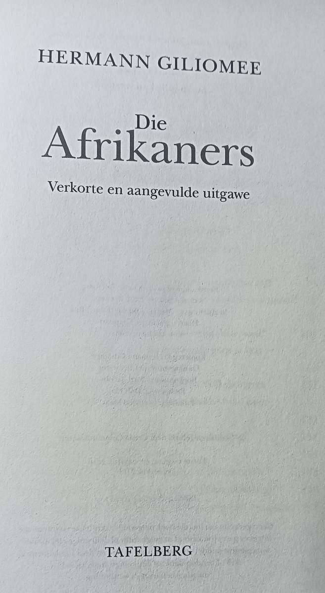 Die Afrikaners - Hermann Giliomee - Softcover - 255 pages