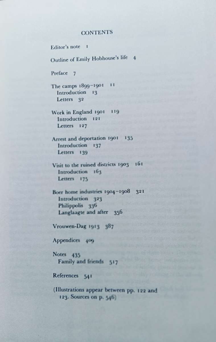 Emily Hobhouse Boer War Letters - Edited by Rykie van Reenen - Hardcover - 557 pages
