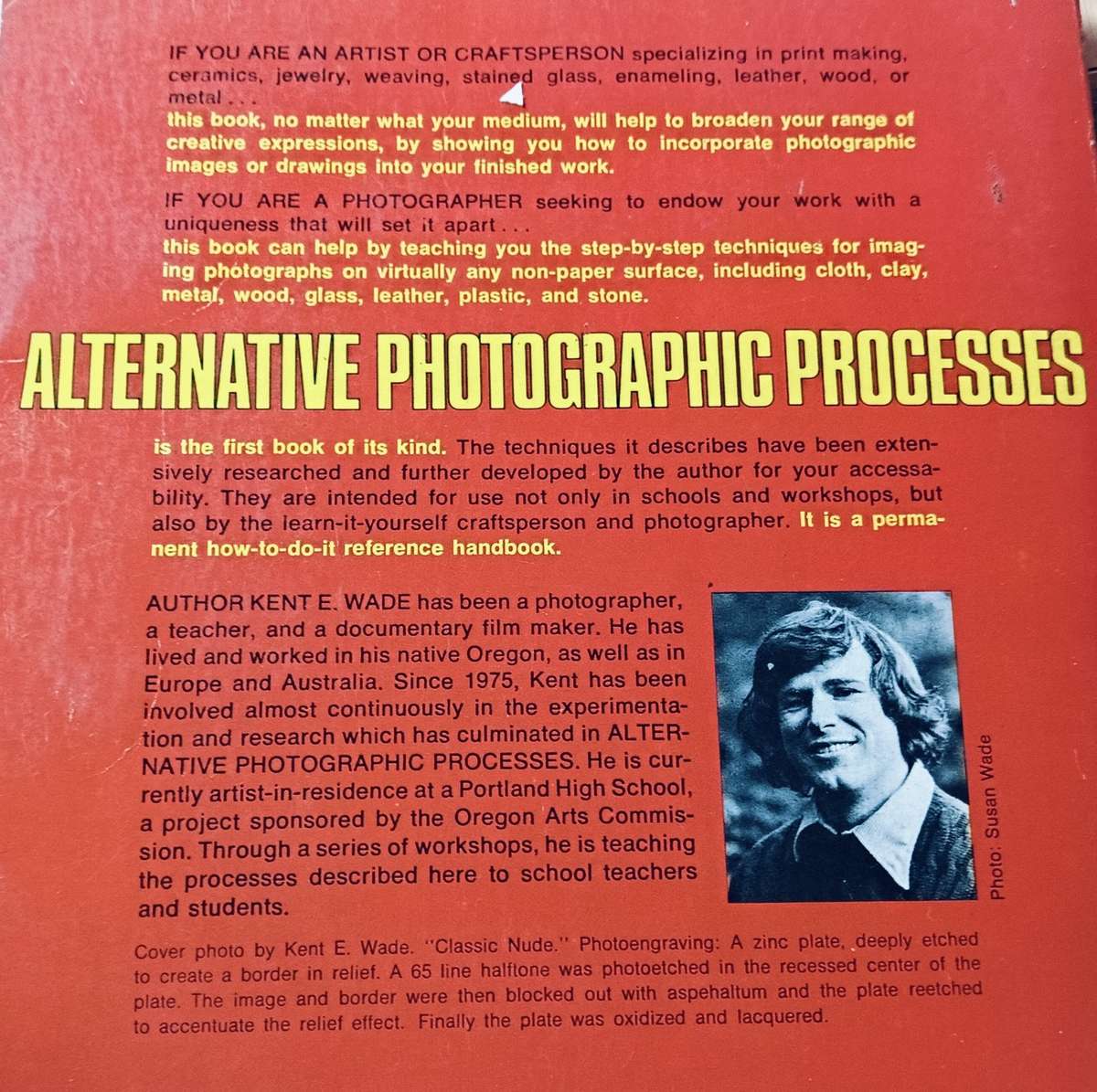 Alternative Photographic Processes - Kent E Wade - Softcover - 179 pages