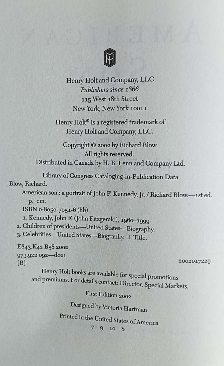 American Son - Richard Blow - Hardcover - 294 pages