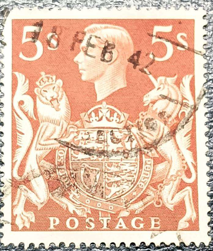 Great Britain 1939 King George VI 5s used