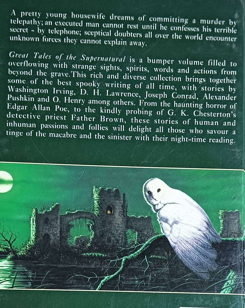 Great Tales of the Supernatural - Hardcover - 641 pages