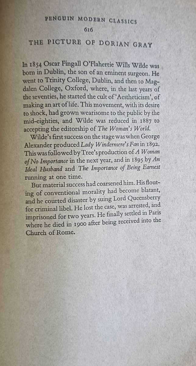 The Picture of Dorian Gray - Oscar Wilde - Softcover - 248 pages - A Penguin Classic