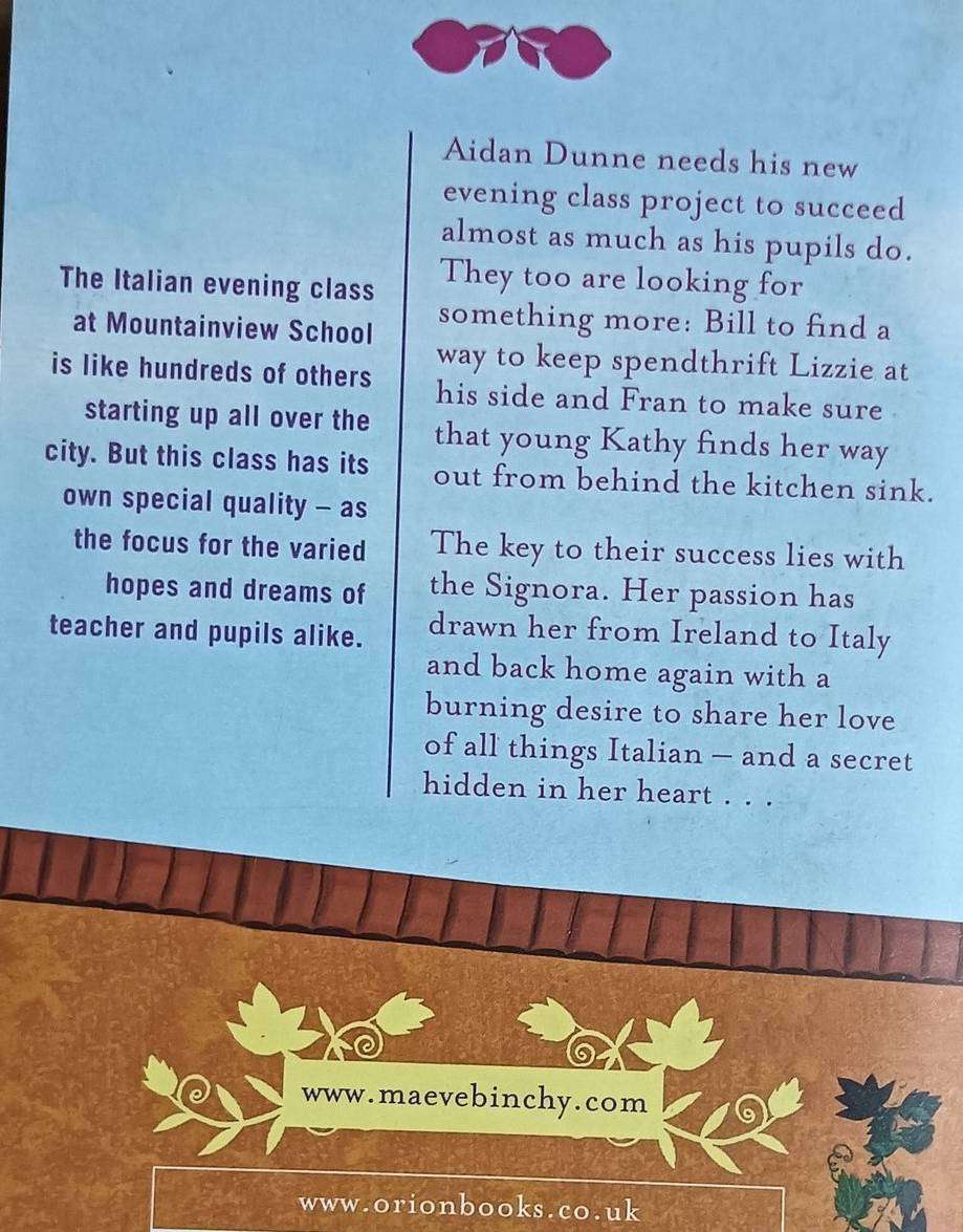 Evening Class - Maeve Binchy - Softcover - 407 pages