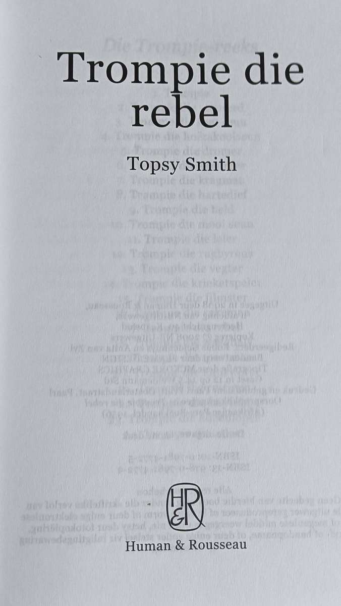 Trompie die Rebel - Topsy Smith - Softcover -  115 pages