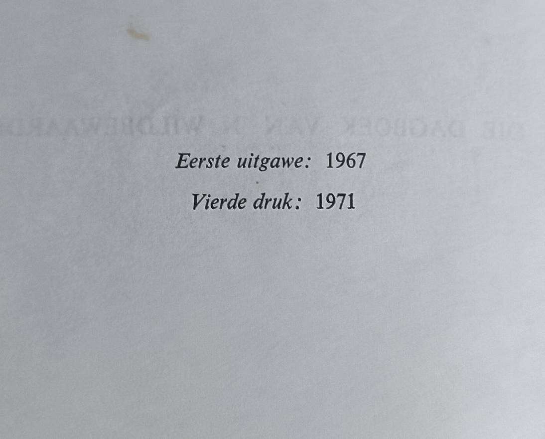 Uit die Dagboek van ŉ Wildbewaarder - P.J. Schoeman - Vierde druk 1971  - Hardcover - 179 pages