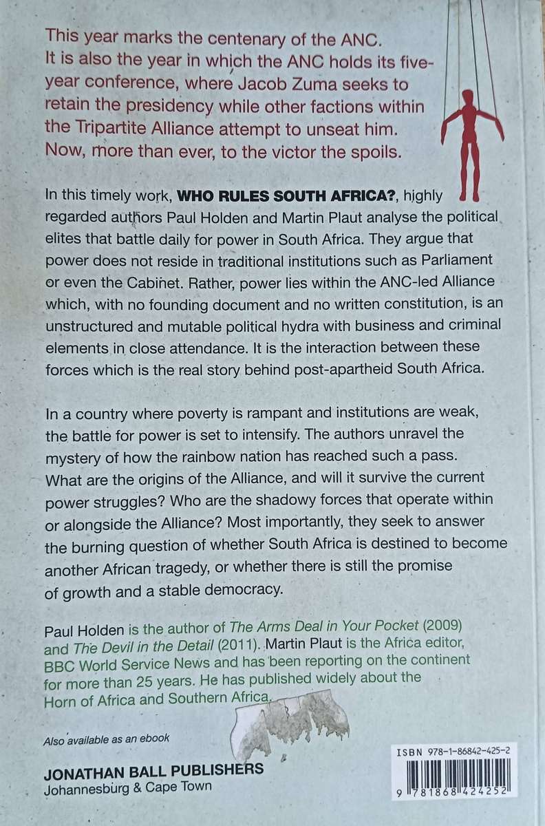 Who Rules South Africa? - Martin Plaut & Paul Holden - Softcover - 420 Pages