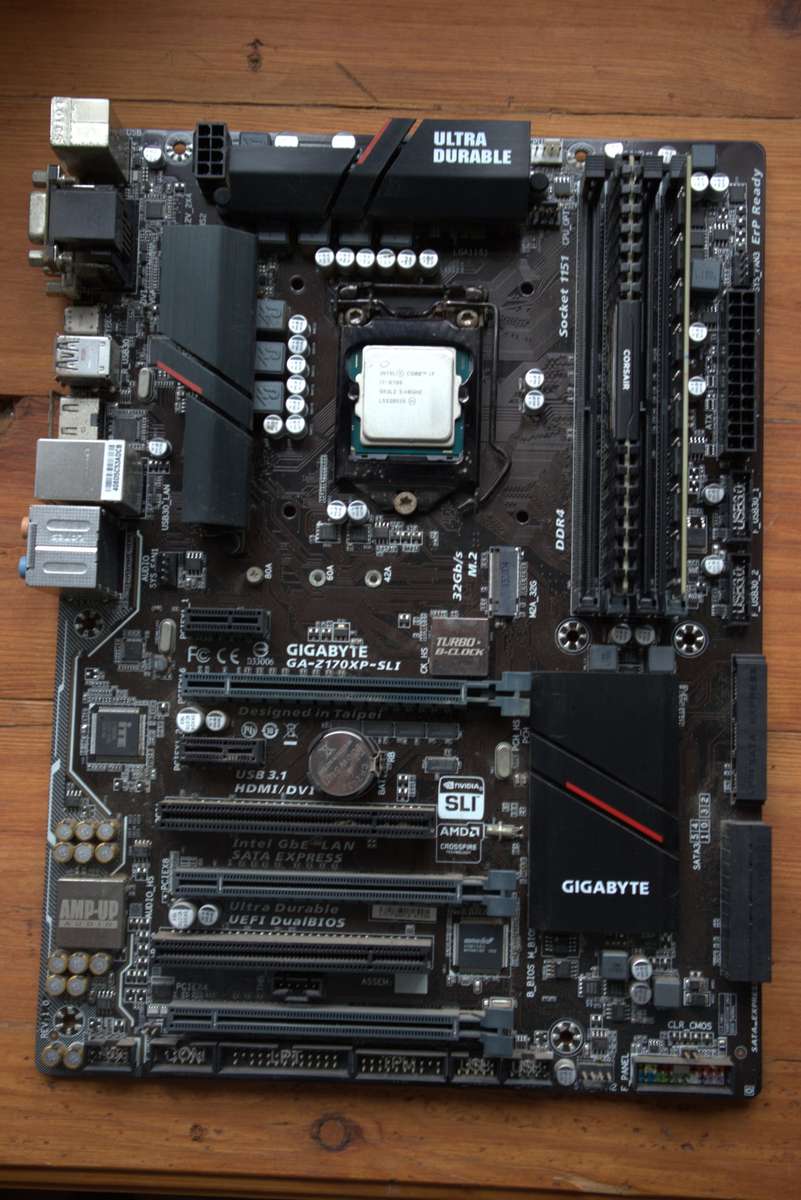 i7-6700 CPU + Gigabyte GA-Z170XP-SLI motherboard + 16GB RAM