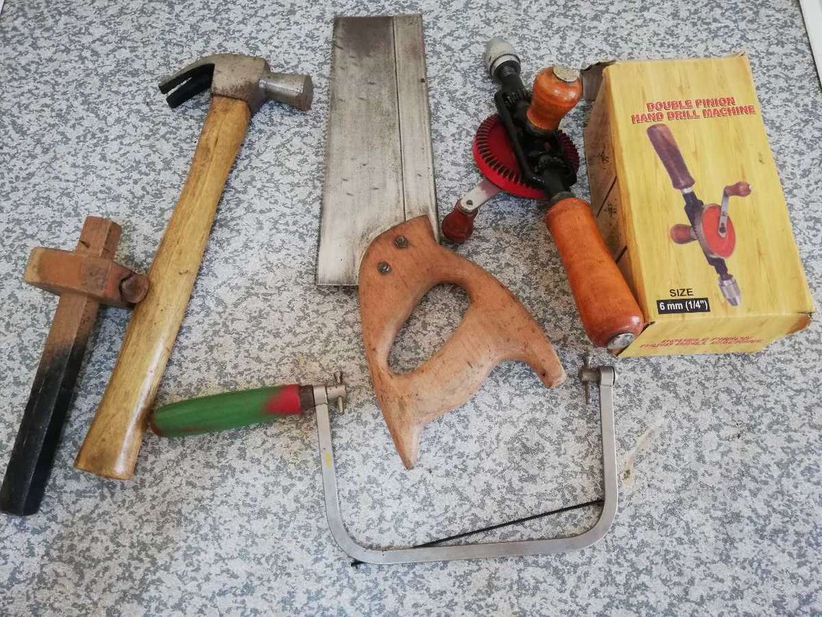Vintage tool combo 12 items plus 5 chisels