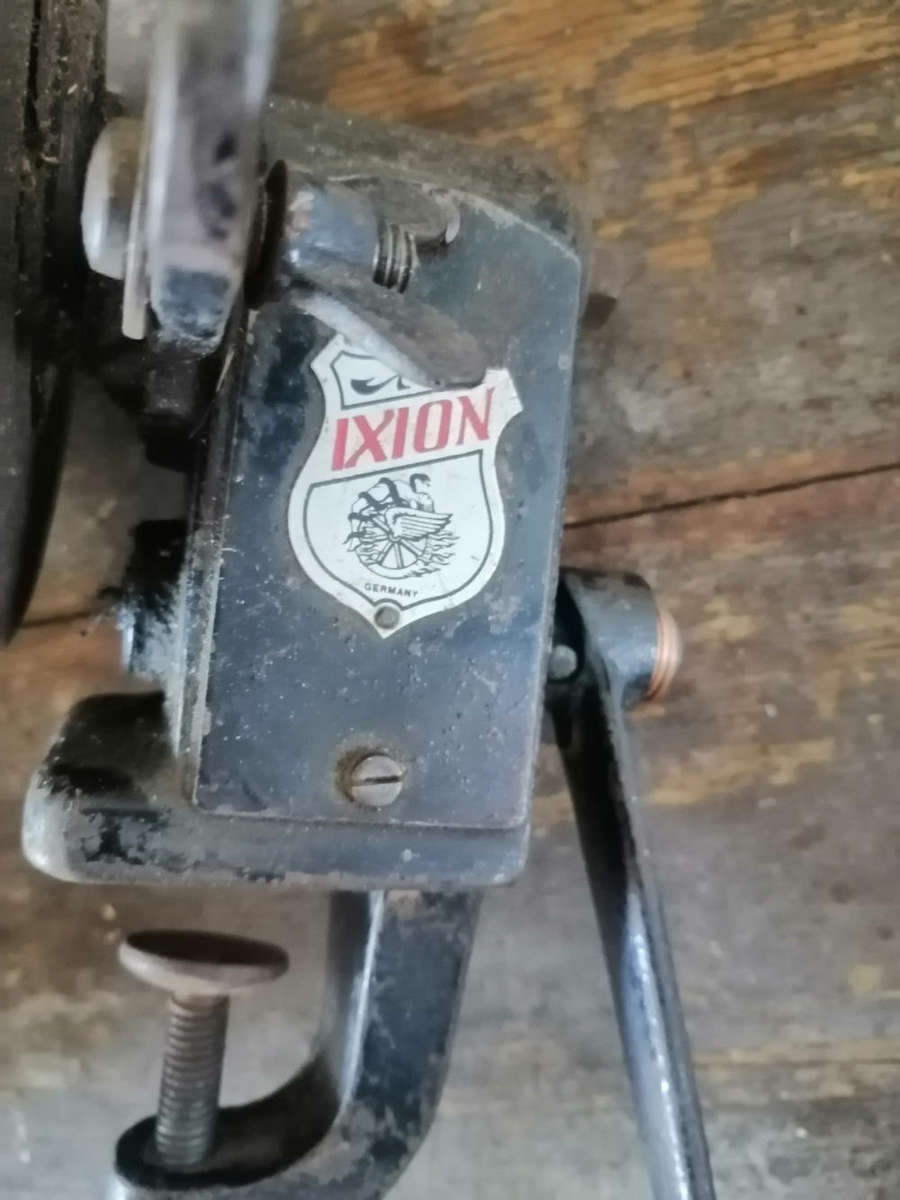 Antique blowtorch and hand grinder