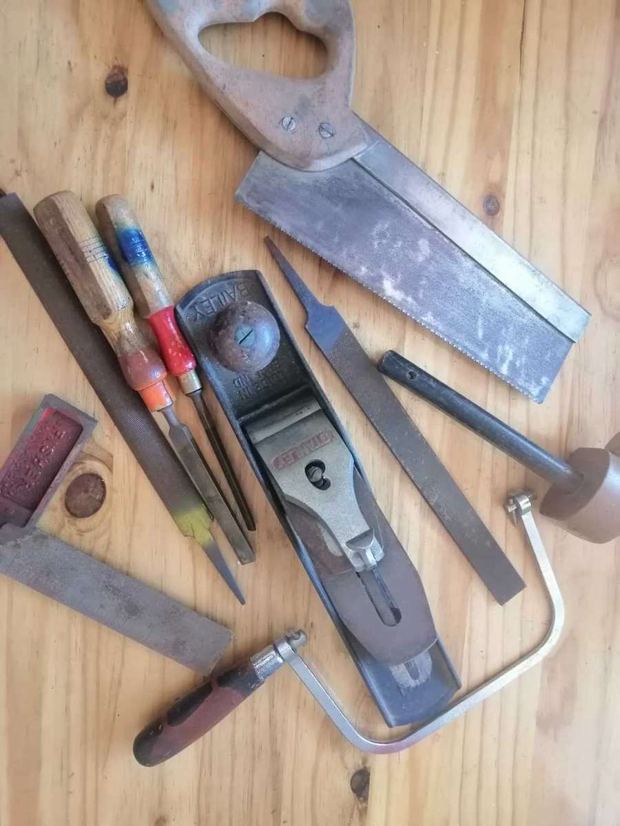 Vintage carpenter tool lot