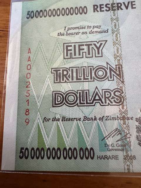 Fifty Trillion Dollar note