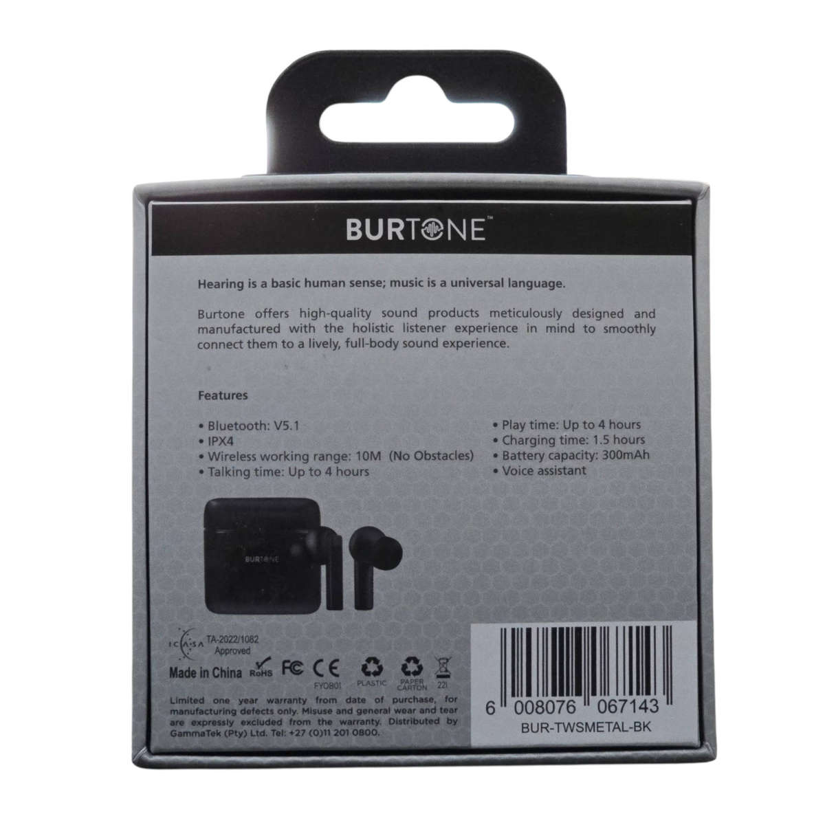 Burtone Metal Series true wireless earbuds