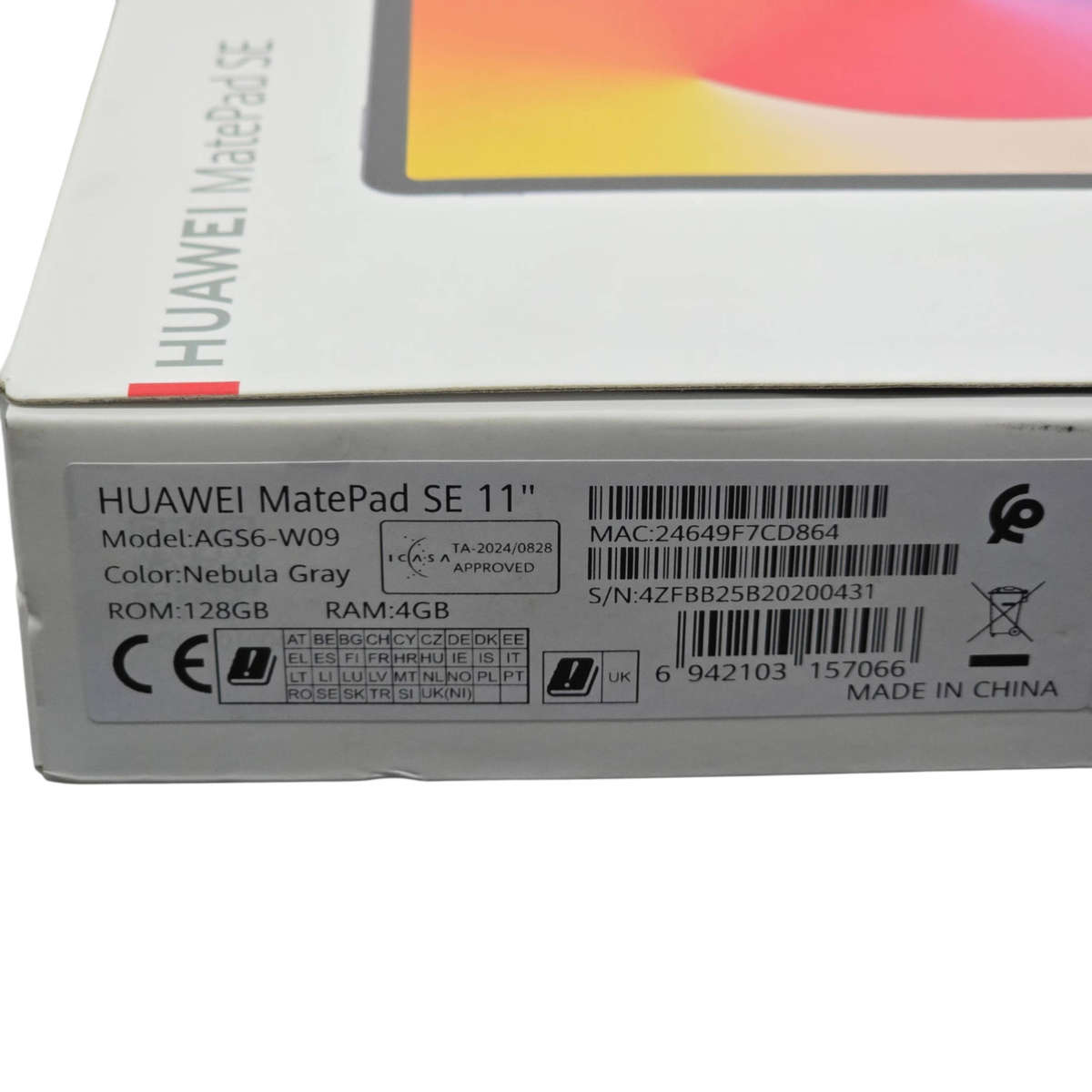 HUAWEI MatePad SE 11 WIFI Only 4GB+128GB Nebula Gray