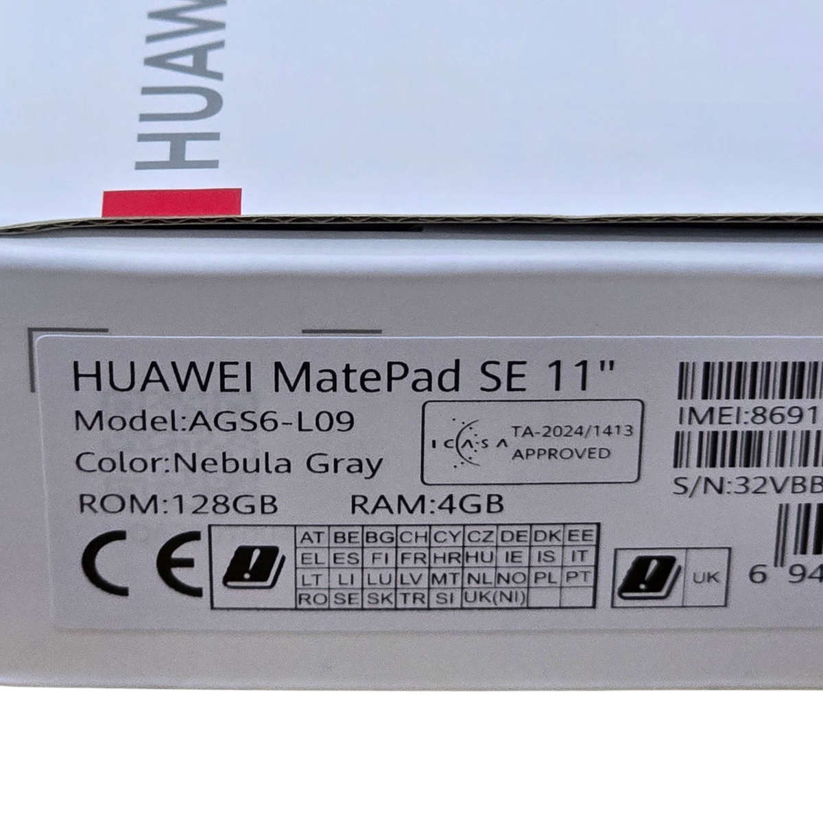 Huawei MatePad SE 11-inch FHD+ Tablet with M Pen Lite 128GB - 4G